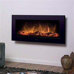 Dimplex SP16 Electric Fire Wall Hung Electric Fires, Inset Electric Fires, Wall Mounted Electric Fires, Log Bed, Wall Fires, Fireplace Suites, Electric Fire, Wall Mount Electric Fireplace, Fire Designs