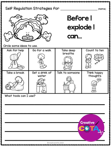 Worksheets For Elementary, Social Emotional Activities, Border Line, Social Skills Groups, Behaviour Strategies, Calming Strategies, Behavior Interventions, Social Emotional Learning Activities, School Social Work