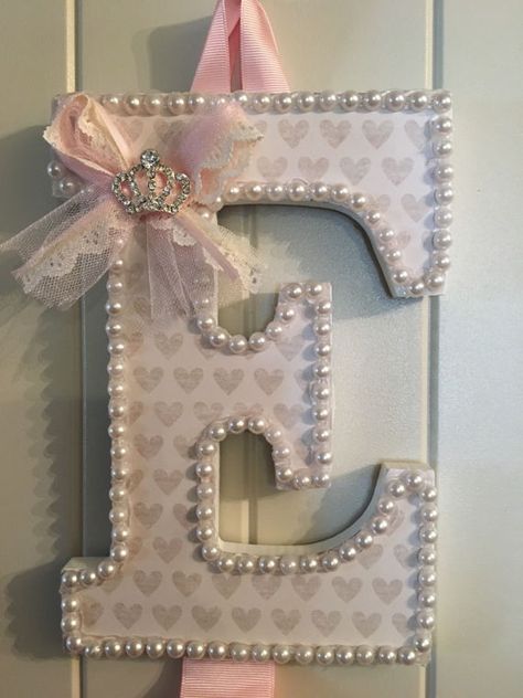 Barrette Holder, Girly Crafts, The Letter M, Custom Bows, Girly Room, Baby Girl Shower Gifts, Bow Accessories, Bow Holder, Letter A Crafts