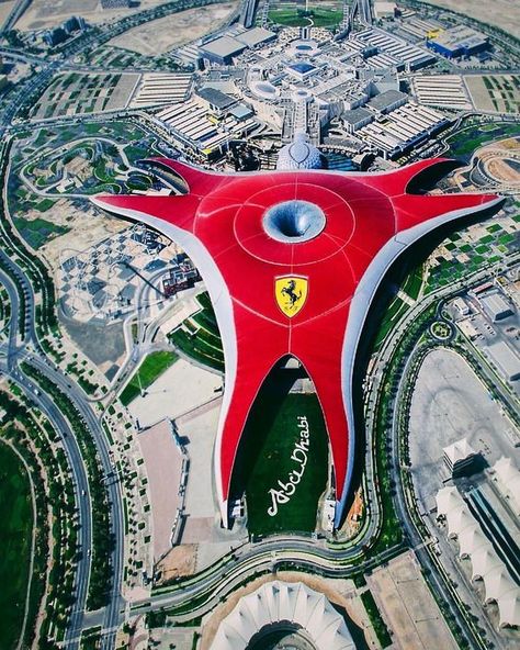 Ferrari World, which is owned by the the Abu Dhabi government and developed by Aldar Properties, is billed as the world's largest indoor theme park with a 200,000sqm roof housing 20 rides, including Formula Rossa, the world's fastest roller coaster, reaching speeds of up to 240km/hour, and a G-Force attraction that reaches a maximum speed of 42km/hour with an acceleration rate of 3.8gs. Ferrari World Abu Dhabi, Luxury Boat, Ferrari World, Dubai Tour, Dubai City, Safari Tour, Dubai Travel, Arab Emirates, E Bay