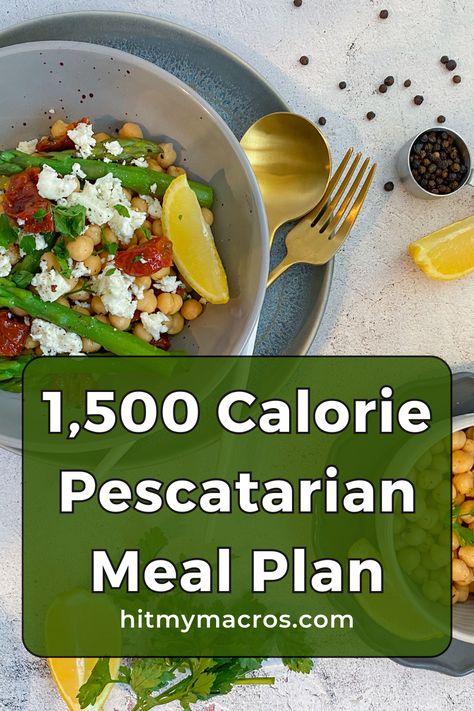 1500 Calorie Meal Plan Pescatarian, Calorie Deficit Meal Plan Pescatarian, 1500 Calorie Meal Plan Vegetarian, 1500 Calorie Meal Plan Simple, Pescatarian Meal Prep, Pescatarian Meal Plan, Curly Hairstyles Ideas, Pescatarian Meals, 1500 Calorie Meal Plan