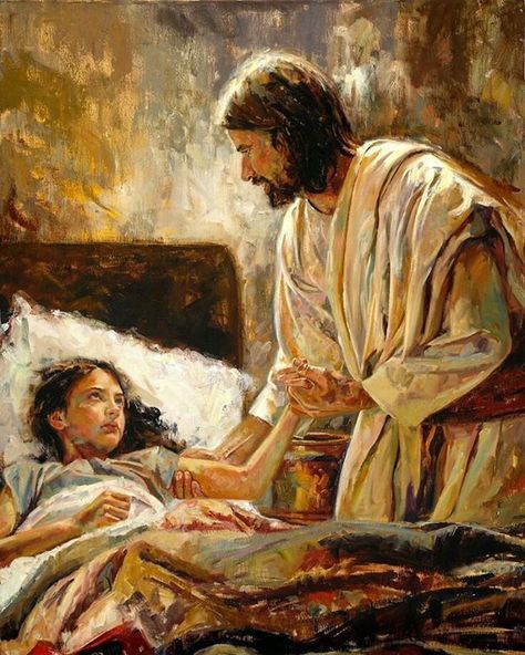 "Faith in Jesus Christ and his Atonement is the ultimate place of healing and hope, growth and purpose." (Sister Neill F. Marriott, April 2016 General Conference)  Artwork by Jeremy Winborg #LDS #Mormon Lds Artwork, Pictures Of Christ, Lds Art, Jesus Heals, Christian Artwork, Prophetic Art, Pictures Of Jesus Christ, Jesus Painting, Jesus Christ Images