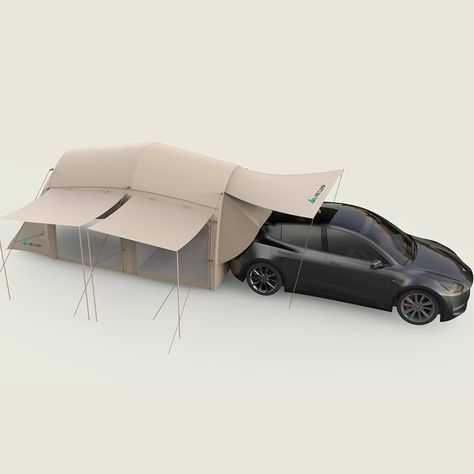 Amazon.com: MKCAMP EV Car Camping Tent Suitable for Tesla Model X/Y and Most SUVs PU3000mm Waterproof Cotton Tent for 3-5 Person Capacity (108 sq ft) : Automotive Car Camping Tent, Car Tent Camping, Bed Tent, Tesla Model X, Camping Tent, Car Camping, Tesla Model, Tent Camping, Tesla