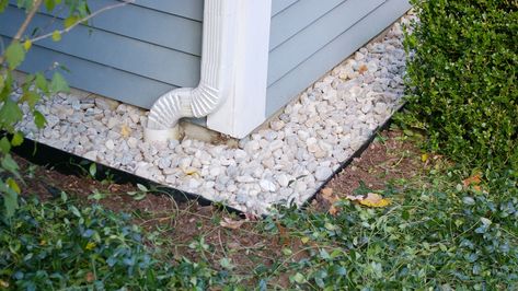 A  drip edge is a trench filled with gravel that prevents mud from splashing against your home.  You install it where water drips off the roof.  I also use a drip edge when the grade next to the house is the same level as  the siding. Install the drip edge one foot from the siding when controlling a grade and … Continue reading Keep Dirt and Mulch Off Your Siding Landscaping Around Water Hose, Walkway From Street To Front Door, House Perimeter Landscaping, Border Around Shed, Rocks Around Shed, Gravel Perimeter Around House, Creek Garden, Landscaping Around House, Rock Landscape