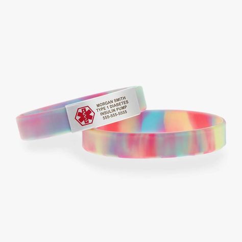 Medical ID Kids’ Jewelry | Lauren's Hope Medical Alert Jewelry, Kids Allergies, Medical Id Bracelets, Medic Alert Bracelets, Medical Alert, Id Bracelets, In Case Of Emergency, Engraved Items, Id Tag