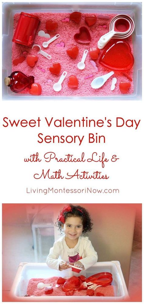 Math Scavenger Hunt, Sensory Bin For Toddlers, Preschool Valentines Activities, Valentine Sensory, Activity Sensory, Kindergarten Valentines, Practical Life Activities, February Crafts, Valentinstag Party