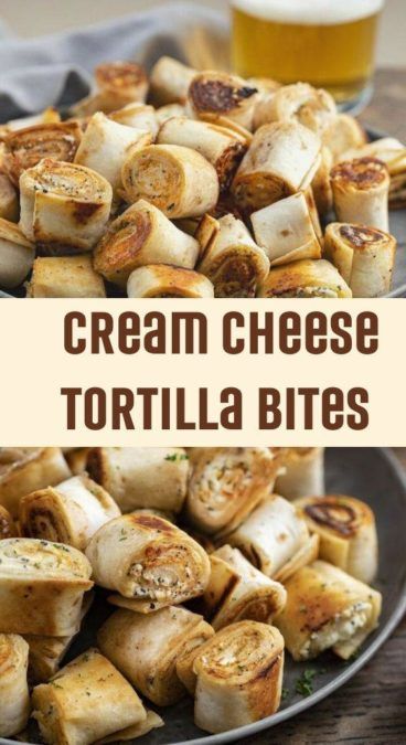 Cream Cheese Tortilla Bites - easy and so tasty appetizer! - TASTYDONE Tortilla Bites, Cream Cheese Tortilla, Cinnamon Sugar Tortillas, Everything Seasoning, Easy Cream, Tortilla Recipe, Appetizer Dips, Yummy Appetizers, Appetizers Easy