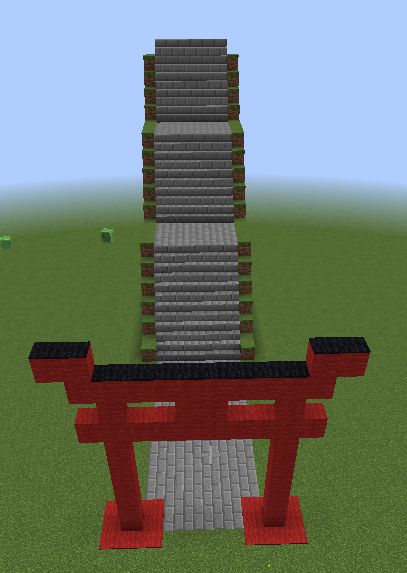 Japanese Minecraft Stairs, Minecraft Stairs, Brick Stairs, Minecraft Brick, Minecraft Temple, Minecraft Japanese House, Stone Bricks, Minecraft Japanese, Minecraft Building Guide