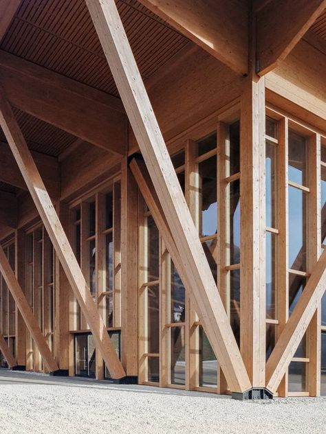 Timber Truss, Timber Architecture, Wooden Building, Timber Buildings, Wood Architecture, Timber Beams, Wooden Buildings, Timber Structure, Timber Construction