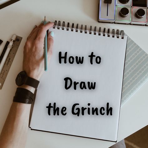 How To Draw Grinch Face Step By Step, Draw Grinch, Draw The Grinch, Grinch Art, Christmas Wall Decor Diy, Grinch Drawing, Easy Christmas Drawings, Grinch Stuff, Grinch Crafts