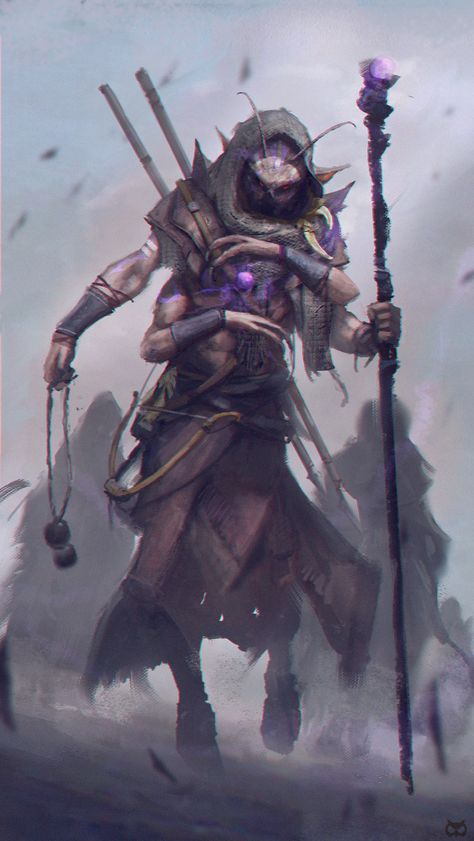 Shaman, Cloud Quinot Dungeons And Dragons Art, Fantasy Races, 캐릭터 드로잉, Dungeons And Dragons Characters, Dnd Art, Fantasy Monster, Fantasy Concept Art, Arte Fantasy, Fantasy Rpg