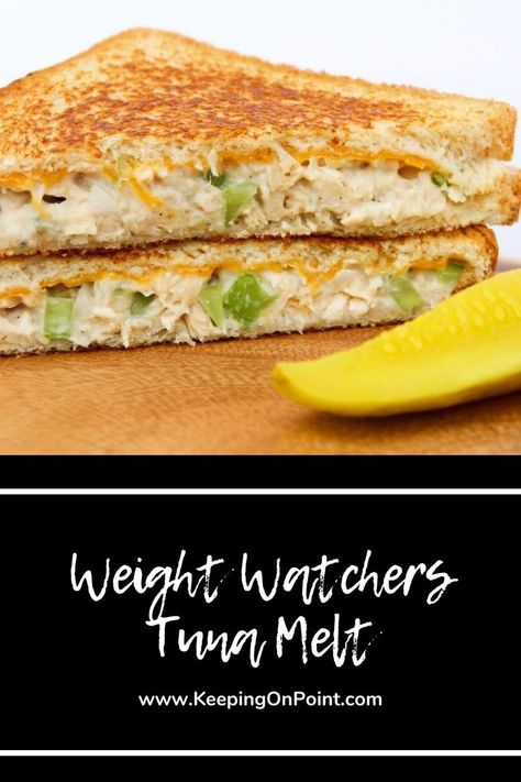 Keeping On Point, Weight Watchers Food Points, Ww Lunch, Weight Watchers Lunches, Weight Watchers Meal Plans, Tuna Melt, Weight Watchers Snacks, Weight Watchers Food, Weight Watchers Recipes Desserts