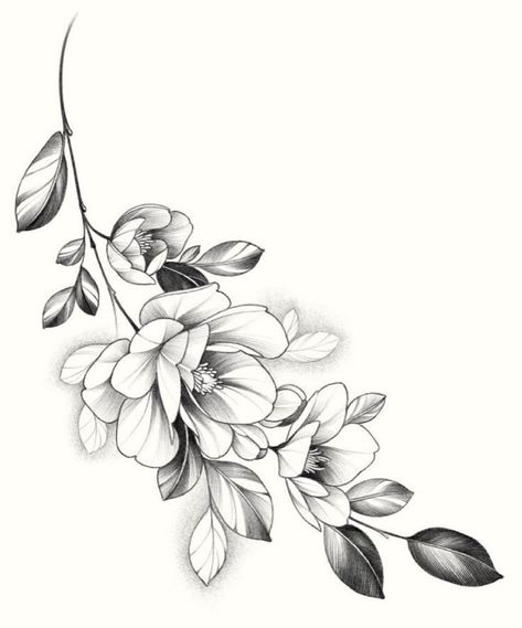 Henne Tattoo, Flower Tattoo Drawings, Minimal Tattoo Design, Vine Tattoos, Floral Tattoo Sleeve, Tattoo Stencil Outline, Tattoo Desings, Floral Tattoo Design, Line Art Tattoos