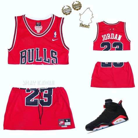 1,452 Likes, 24 Comments - SHAY KAWAII (@shaykawaii) on Instagram: “SUMMERTIME FINE ‼️❤️ get the “CHICAGO BULLS JERSEY SET” on Shaykawaii.com” Chicago Bulls Jersey, Bulls Jersey, Photoshoot Looks, Jordan Bulls, 3 Strikes, Fly Fits, Jersey Dresses, New R, 16 Birthday