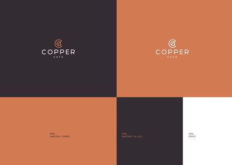 Copper Color Palette, Copper Projects, Copper Logo, Creative Brand Identity, Logo Color Palette, Speciality Coffee Shop, Design Bar, Graphic Design Packaging, Common Ground