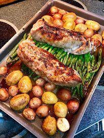 Tenderloin Sheet Pan Dinner, Pork Tenderloin Sheet Pan Dinner, Recipes With Hoisin Sauce, Sheet Pan Pork Tenderloin, Sheet Pan Pork, Easy Sheet Pan Dinner, Glazed Pork Tenderloin, Rita Recipe, Gordon Ramsay Recipe