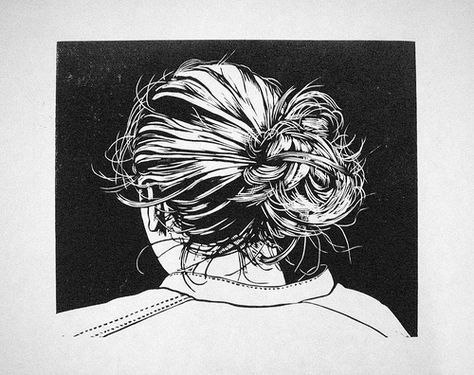 Black and white lino print Woodcut Drawing, Lino Printmaking, Woodcut Printing, Simple Images, Lino Block, Modern Portrait, Relief Printmaking, Lino Cuts, Linoleum Print