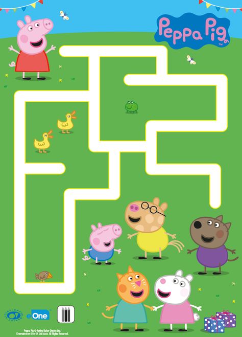 George Pig Birthday, Worksheets For Toddlers, Peppa Pig Birthday Party Decorations, Game Worksheet, Fun Worksheets For Kids, Peppa Pig Toys, Peppa Pig Birthday Party, Mazes For Kids, Tracing Worksheets Preschool