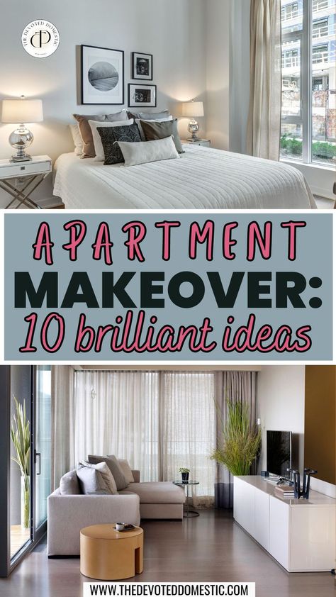 OMG, i wish i knew about these 12 ideas on apartment makeover sooner, when i moved into my first apartment! these would've saved me SO much money, time & my security deposit too! Apartment Makeover On A Budget, Apartment Hacks Rental, Rental Apartment Makeover, Downsizing House, Simple Apartment Decor, Apartment On A Budget, Apartment Necessities, Apartment Hacks, Space Saving Hacks