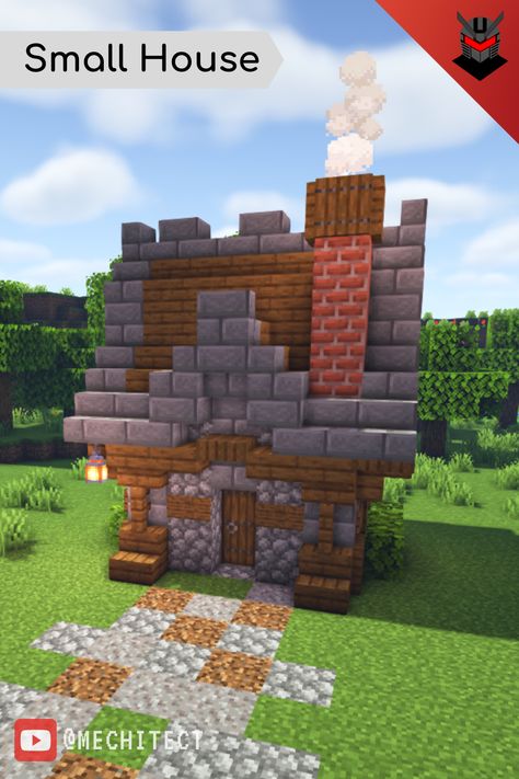 Cool Minecraft Village Houses, Minecraft Villager House Medieval, Ideas For Minecraft To Build, Tiny Minecraft Villager Houses, Minecraft Medieval Villager Trading Hall, Minecraft House For Villagers, Minecraft Medieval Village Ideas Layout, Minecraft Village Ideas Houses Easy, Minecraft Village House Design