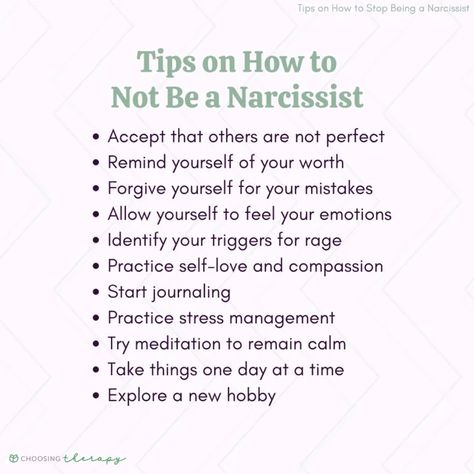 How to Stop Being a Narcissist: 21 Tips | ChoosingTherapy.com Trippy Quotes, Narcissistic Traits, What Is Narcissism, Types Of Mental Health, Attention Seeking Behavior, Narcissistic People, Narcissistic Parent, Narcissistic Behavior, Online Therapy