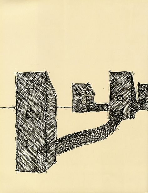 Speculative Architecture, John Hejduk, Notebook Sketches, Architecture Sketchbook, Architectural Sketch, Architectural Drawings, Book Blogger, Creative Drawing, Architecture Sketch