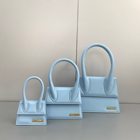 Jacquemus Bag Blue, Jacmousne Bag, Jaqmeous Bag, Blue Bag Aesthetic, Jaquemus2020 Bag, Blue Bag Outfit, Jacquemus Bag, Luxury Bags Collection, Aesthetic Bags