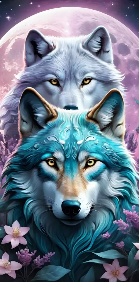 Beautiful Wolves Photography, Wolf Spirit Animal Art, Wolves Wallpaper, Wolf Art Drawing, Wolves Photography, Wolf With Blue Eyes, Blacklight Art, Gothic Background, Cute Wolf Drawings