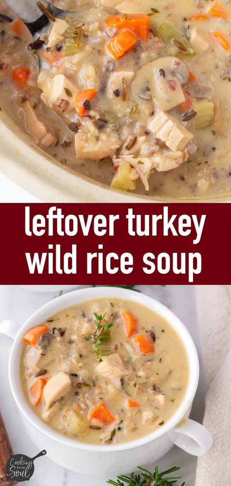 Cream Of Wild Rice Soup, Eating Well Cream Of Turkey And Wild Rice Soup, Smoked Turkey And Wild Rice Soup, Wild Rice Recipes Soup, Cream Of Turkey And Wild Rice Soup, Creamy Turkey Rice Soup, Wild Rice Soup Easy, Wild Rice Soup Slow Cooker, Wild Rice Soup Crockpot