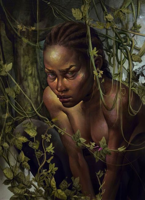 An Intruder, Beautiful Bizarre, Bizarre Art, Black Art Painting, Afrocentric Art, Artist Interview, Ethereal Art, Artist Style, Black Women Art