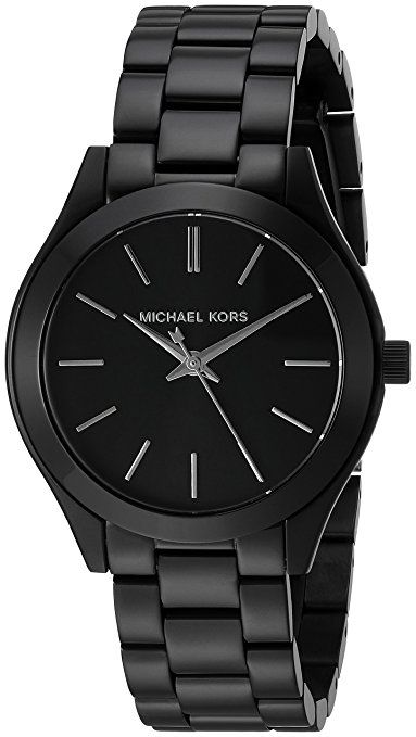 Michael Kors Women's Mini Slim Runway Black Watch MK3587 Black Runway, Watches Women Black, Watch Women, Rose Gold Watches, Women Wrist Watch, Women's Watch, Ladies Watch, Black Stainless Steel, Stainless Steel Watch