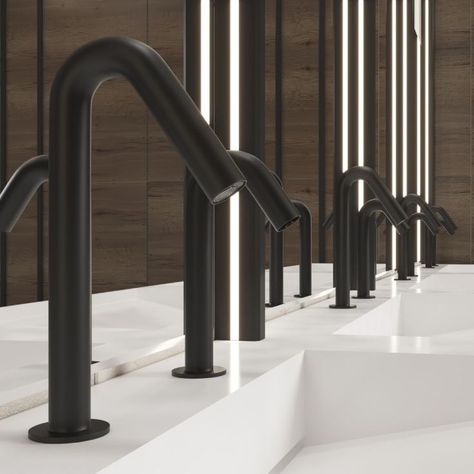 The best touch free solution for a germ free bathroom! Touch-free faucets and automatic soap dispensers by Stern.
#germfree #faucet #dispensers #soapdispenser #touchless #touchfree #commercial #sanitary #public #washroom #toilets #publictoilets #water #restroom #bathroom #innovative #office #design #automatic Innovative Office Design, Plumbing Fixtures Bathroom, Public Washroom, Ada Sink, Innovative Office, Touchless Faucet, Automatic Soap Dispenser, Public Bathrooms, Public Restroom