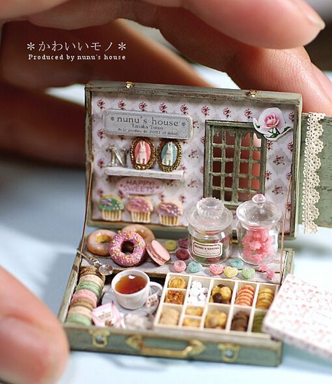 Mini Sweets Mini Choses, Altoids Tins, Altered Tins, Tiny World, Tiny Food, Miniature Doll, Clay Miniatures, Mini Things, Miniature Crafts