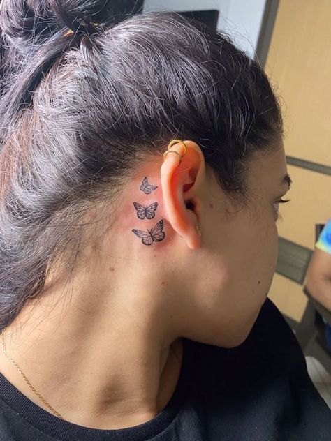 Butterfly tattoo behind ear. Tiny Tats Behind Ear, Butterfly’s Behind Ear, 3 Butterfly Tattoo Small Behind Ear, 3 Butterflies Behind Ear Tattoo, Buterfluffy Tattoo Behind Ear, Back Of Ear Butterfly Tattoo, Small Butterfly Behind The Ear Tattoo, Butterfly Tatoos Behind The Ear, 3 Small Butterflies Tattoo Behind Ear