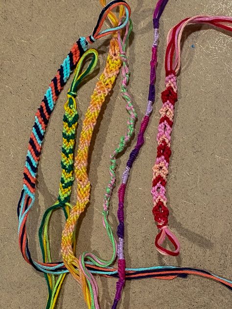 Summer Camp Friendship Bracelets, Camp Friendship Bracelets, Summer Camp Bracelets, Camp Counselor Aesthetic, Camp Bracelets, Childhood Nostalgia 2000s, Summer Camp Aesthetic, Camp Aesthetic, Summer Halloween