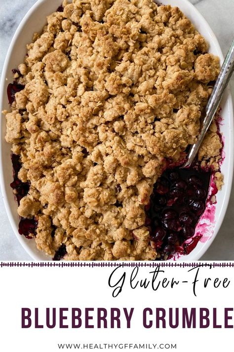 Gluten Free Crumble, Glutenfri Baking, Cake Sparklers, Lemon Blueberry Bread, Berry Crumble, Low Histamine, Blueberry Crumble, Blueberry Desserts, Blueberry Bread