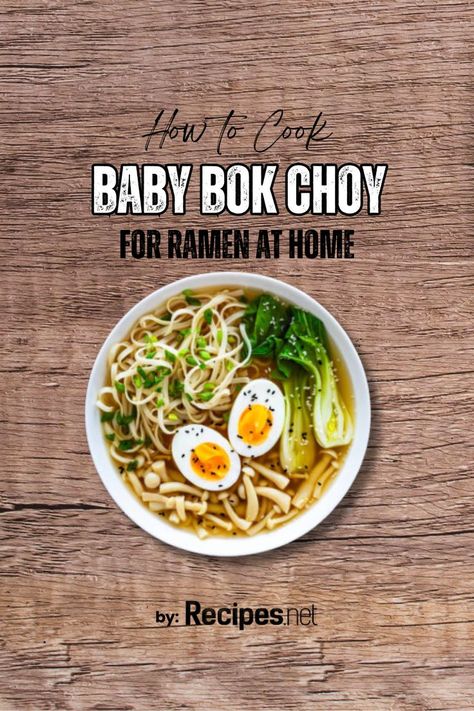 Baby Bok Choy inside a Ramen Bowl Go To Recipes, Hot Ramen, Enoki Mushrooms, Delicious Ramen, Cranberry Chicken Salad, Ramen Broth, Ramen Bowls, Asian Noodle Recipes, Asian Noodle