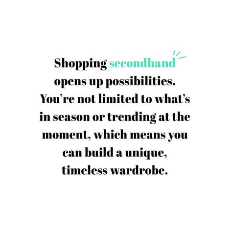 Second Hand Quotes, Thrifting Quotes, Ethical Fashion Quotes, Sustainable Fashion Quotes, Sustainability Quotes, Preloved Fashion, Preloved Clothes, Shopping Quotes, Pearl Vintage