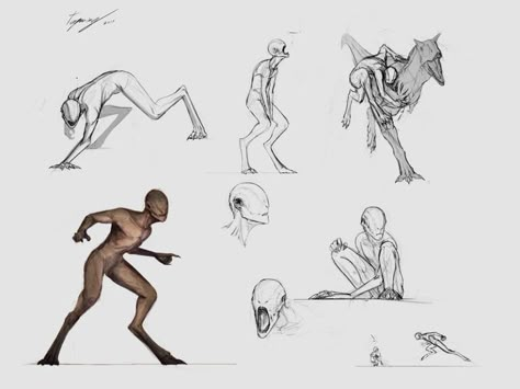 Cryptid Pose Reference, Gargoyle Pose Reference, Digitigrade Poses, Monster Feet Drawing, Digitigrade Legs Drawing, Monster Poses Reference, Monster Poses, Monster X Human, Human Drawing Reference