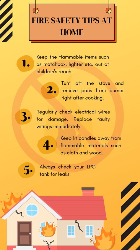 Fire Safety Poster, Fire Safety Tips, Safety Poster, Fire Icons, Safety Posters, Fire Safety, Home Poster, Safety Tips, Ways To Save