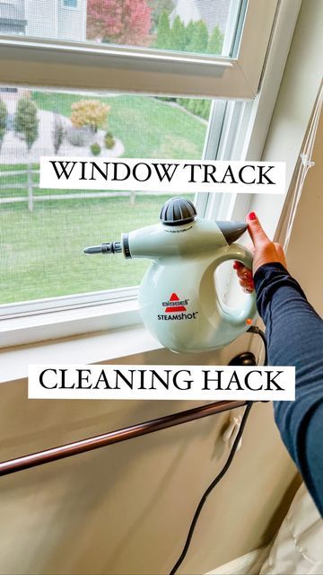 Deep Cleaning Windows, Windowsill Cleaning Hack, Jamie's Journey Cleaning, Steam Cleaning Windows, Window Track Cleaning Hacks, Mrs Hinch Cleaning Tips, How To Clean Window Tracks, Steam Cleaning Tips, Window Cleaning Hacks