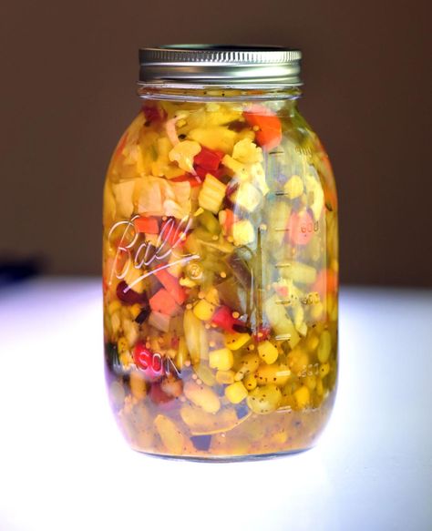 Chow-chow is Pennsylvania Dutch's pickled version of chopped salad [video + recipe] | Food | lancasteronline.com Easy Southern Chow Chow, Zucchini Chow Chow Recipe, Corn Chow Chow Recipe, Zucchini Chow Chow, Canned Chow Chow Recipe, Canning Chow Chow, Chowchow Recipe, Old Fashioned Chow Chow Recipe, Chow Chow Canning Recipe