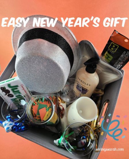 Easy New Year's Gift Friends And Family Will Love Family Gift Baskets, New Year’s Eve, Friends And Family, Gift Basket, New Year Gifts, Family Gifts, New Year's, New Years Eve, Gift Baskets