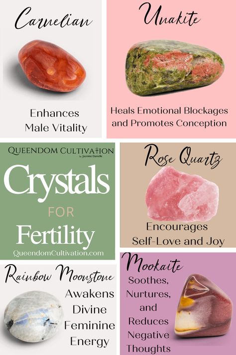 Fertility Correspondences, Crystal Grid For Fertility, Fertility Stones Crystals, Spells For Fertility, Crystals For Conceiving, Fertility Crystal Grid, Crystals For Pregnancy Protection, Spell For Fertility, Fertility Ritual Pagan