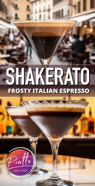 Shakerato is a refreshing Italian coffee-based drink that is perfect for a hot summer day. Made simply with espresso and ice, the drink is shaken to create a frothy, cold beverage that is sure to please. 

The caffè shakerato (as it is called in Italian) is the Italian answer to all of those calorie-laden coffee shop drinks. The sugar in the Italian Shakerato recipe is optional. However, a bit of sugar is both tasty and helps the drink to produce a better foam.

#drinks #summer #italian Italian Coffee Aesthetic, Italian Beverages, Cold Espresso, Coffee Shop Drinks, Espresso Drink, Drinks Summer, Italian Espresso, Espresso Drinks, Italian Recipes Authentic