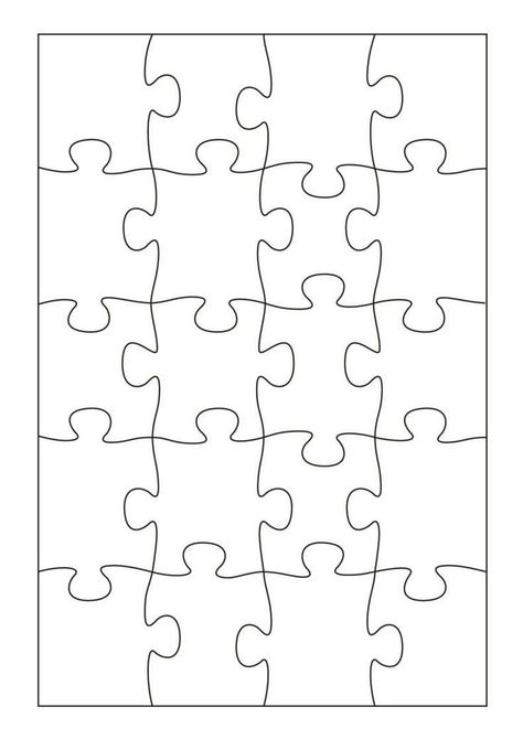 Puzzle Piece Template, Puzzle Piece Art, Puzzle Piece Crafts, Free Printable Puzzles, Puzzle Maker, Make Your Own Puzzle, Diy Puzzles, Puzzle Crafts, Printable Puzzles