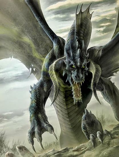 Dragons Creature Fantasy, D D Monsters, Dragon's Lair, Dnd Dragons, Cool Dragons, Dragon Pictures, Fantasy Monster, Green Dragon, Dragon Artwork