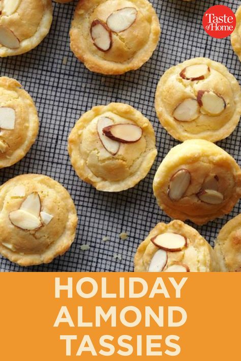 Almond Tartlets, Recipes Using Almond Paste, Italian Almond Tart Recipe, Almond Recipes Baking, Almond Cookie, Almond Tassies Tart Recipes, Italian Almond Tart, Almond Anise Biscotti Recipe Italian, Holiday Cooking Christmas