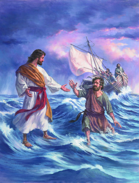 Peter Walking On Water, Peter Walks On Water, Jesus Walks On Water, Jesus Walking On Water, The Ark Encounter, Jesus Walking, Hymns Of Praise, Christian Podcasts, Walking On Water