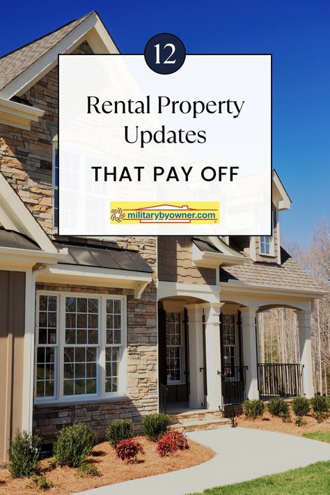 12 Rental Property Updates That Pay Off Military Housing, Rental Property Management, Home Financing, Home Again, Military Life, Common Area, Property Management, Real Estate Investing, Rental Property